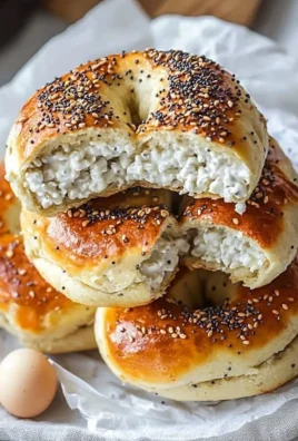 Delicious Air Fryer Protein Bagels served on a plate with toppings.