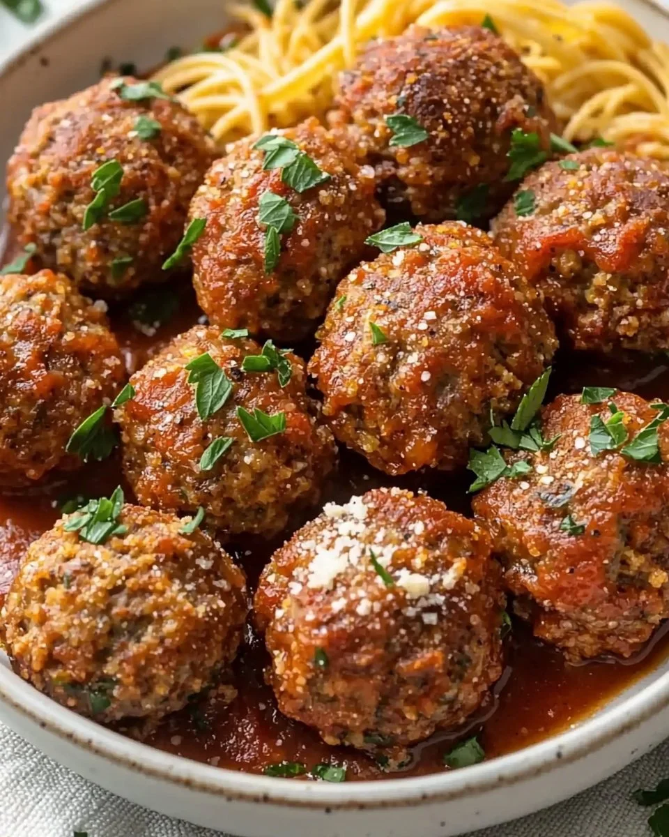 Baked Italian Meatballs
