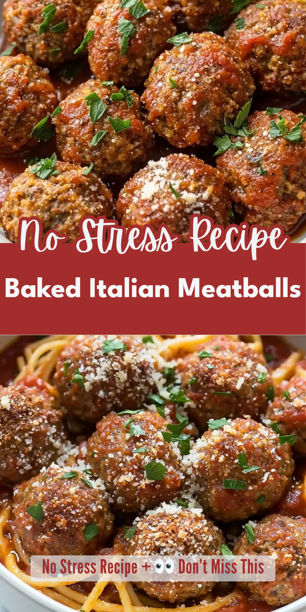 Baked Italian Meatballs