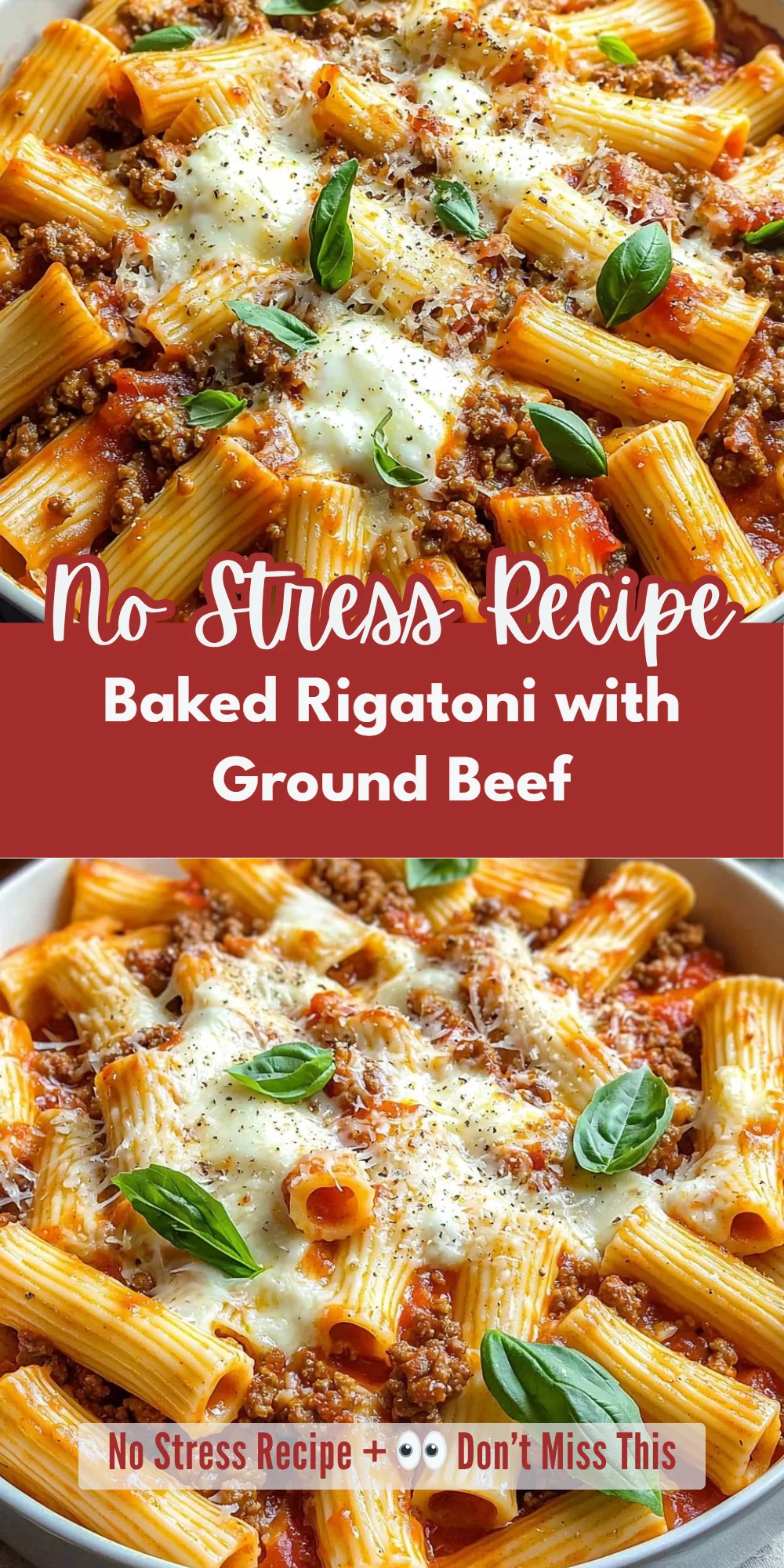 Baked Rigatoni with Ground Beef