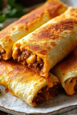 Delicious beef and cheese chimichangas served with toppings and salsa.