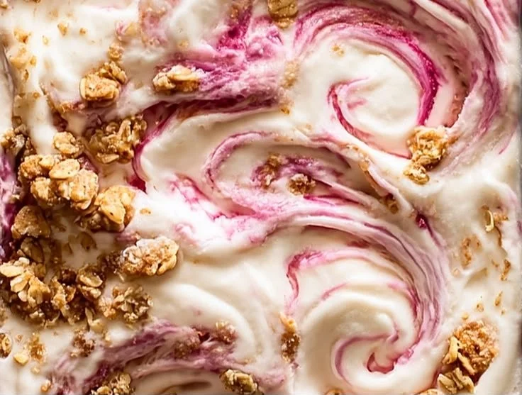 Best Rhubarb Crisp Ice Cream