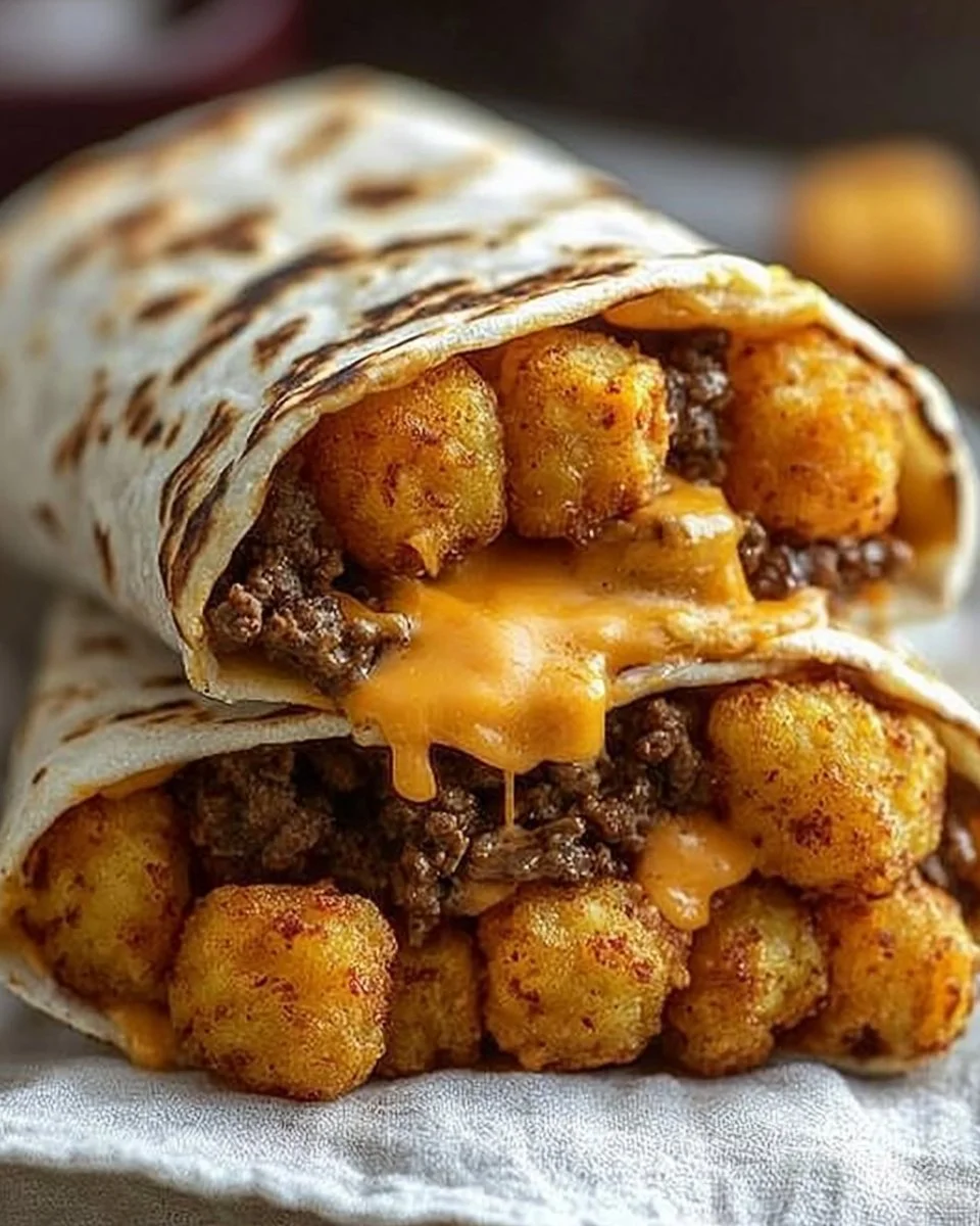 Cheesy Potato Burritos