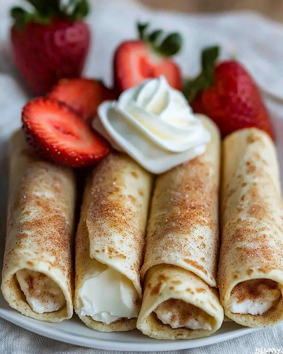 Cinnamon Sugar Cheesecake Taquitos
