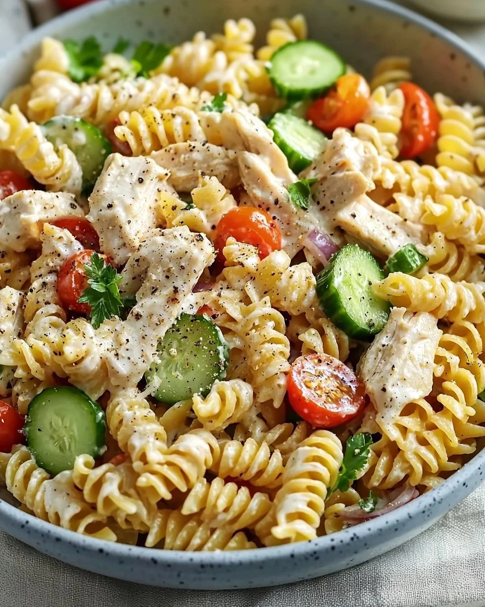 Creamy Chicken Pasta Salad