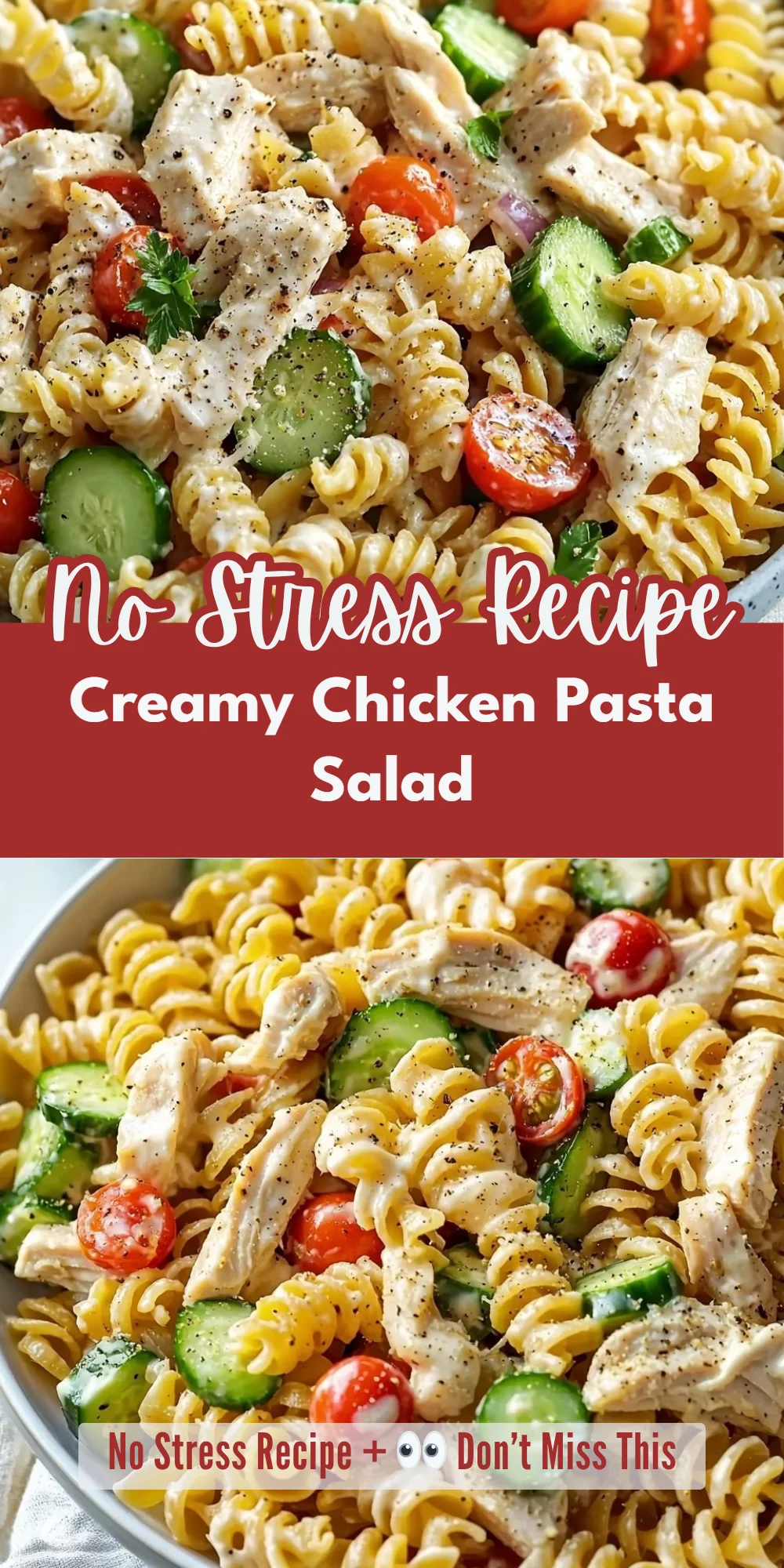 Creamy Chicken Pasta Salad