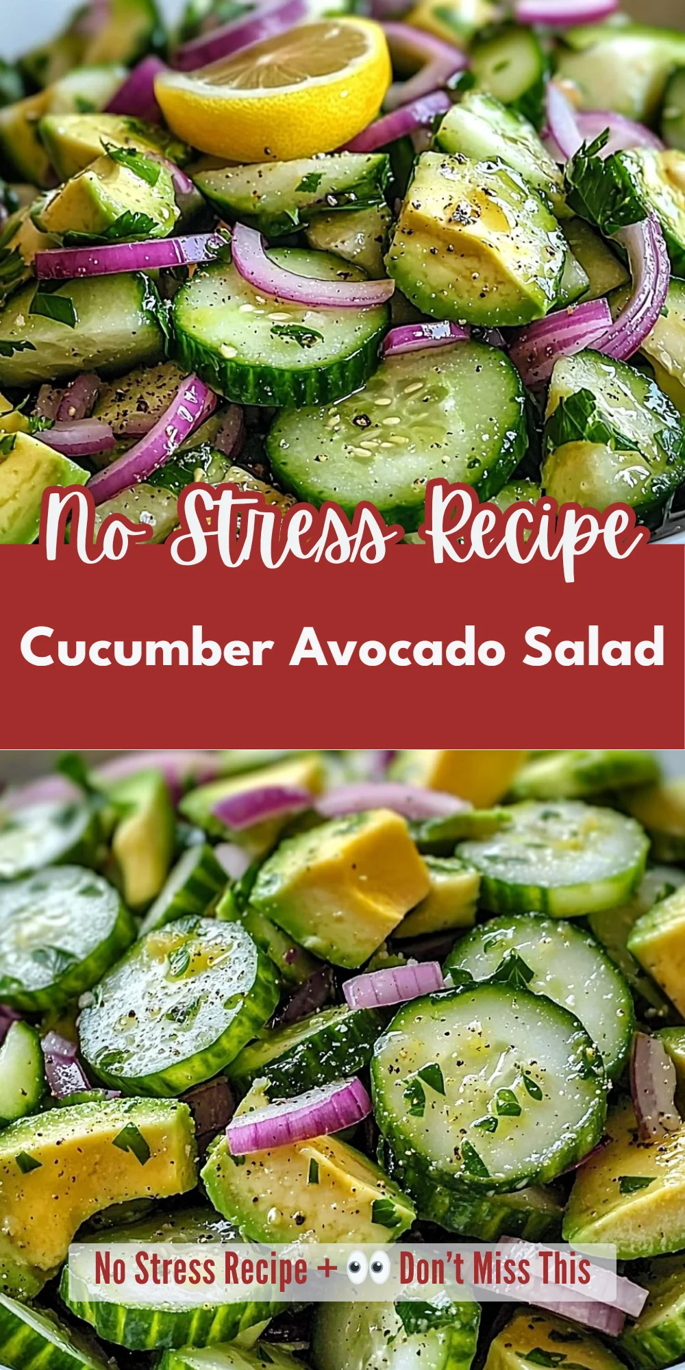 Cucumber Avocado Salad