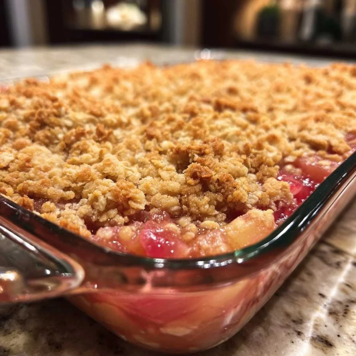 Easy Classic Rhubarb Crisp with Oat Topping