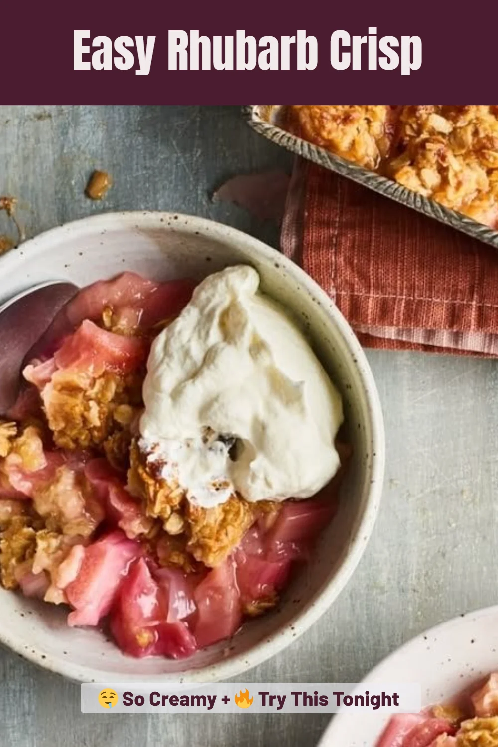 Easy Rhubarb Crisp