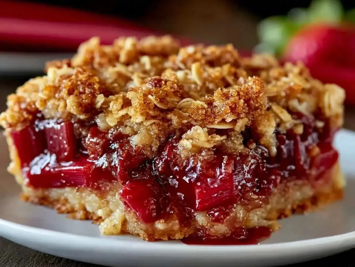 Easy Tangy Rhubarb Crisp Recipe with Perfect Crunchy Oat Topping