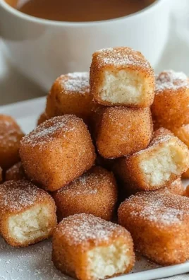 Fluffy air fryer churro bites served with chocolate dipping sauce