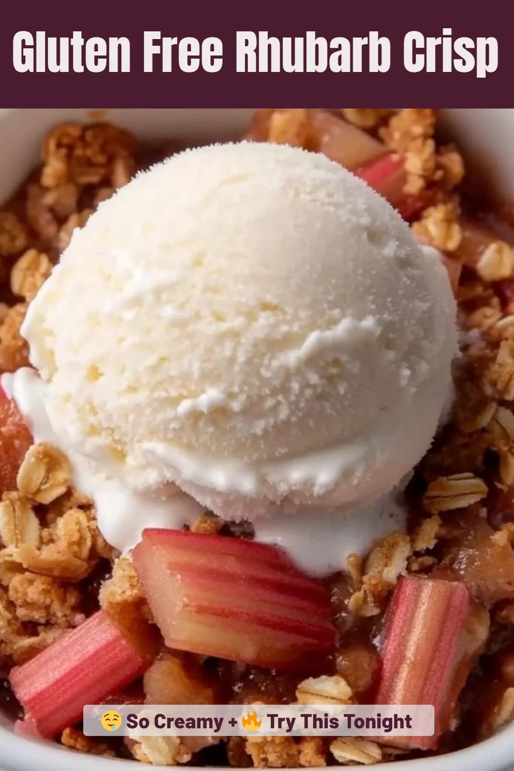 Gluten Free Rhubarb Crisp