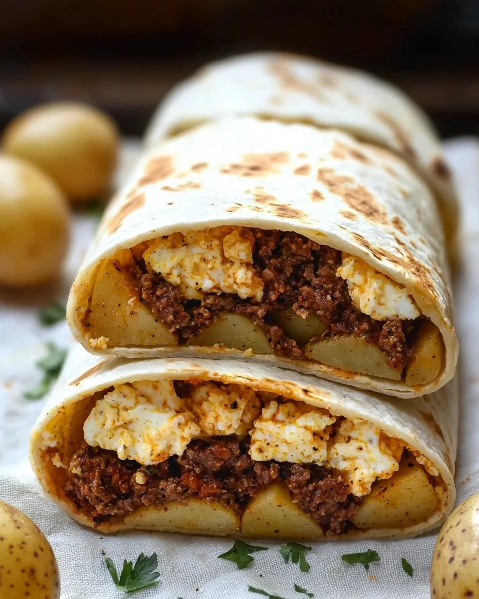 High Protein Loaded Breakfast Burritos
