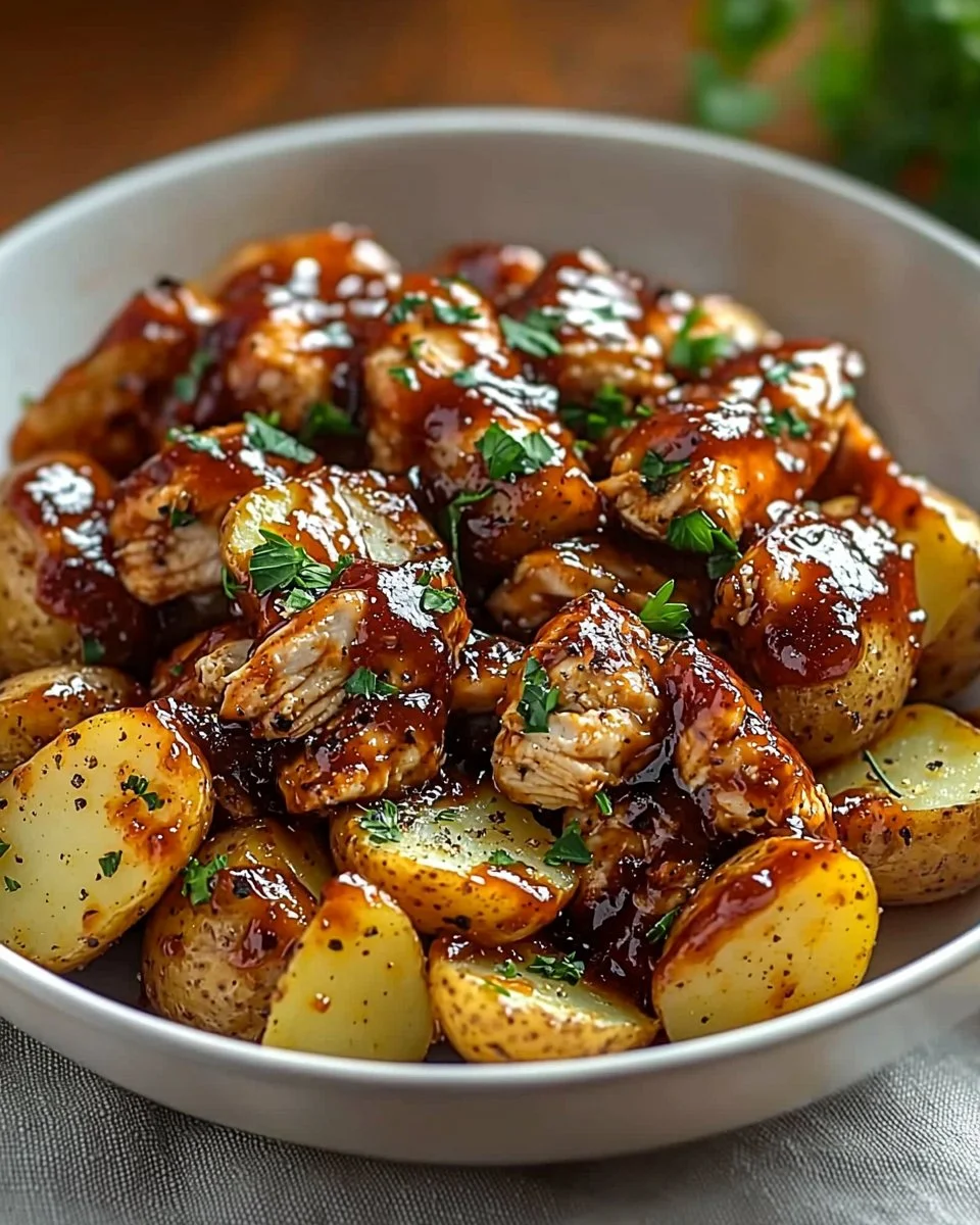 Honey BBQ Chicken Potatoes