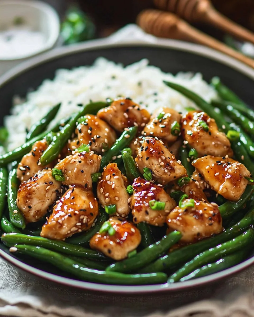 Honey Garlic Chicken with Green Beans