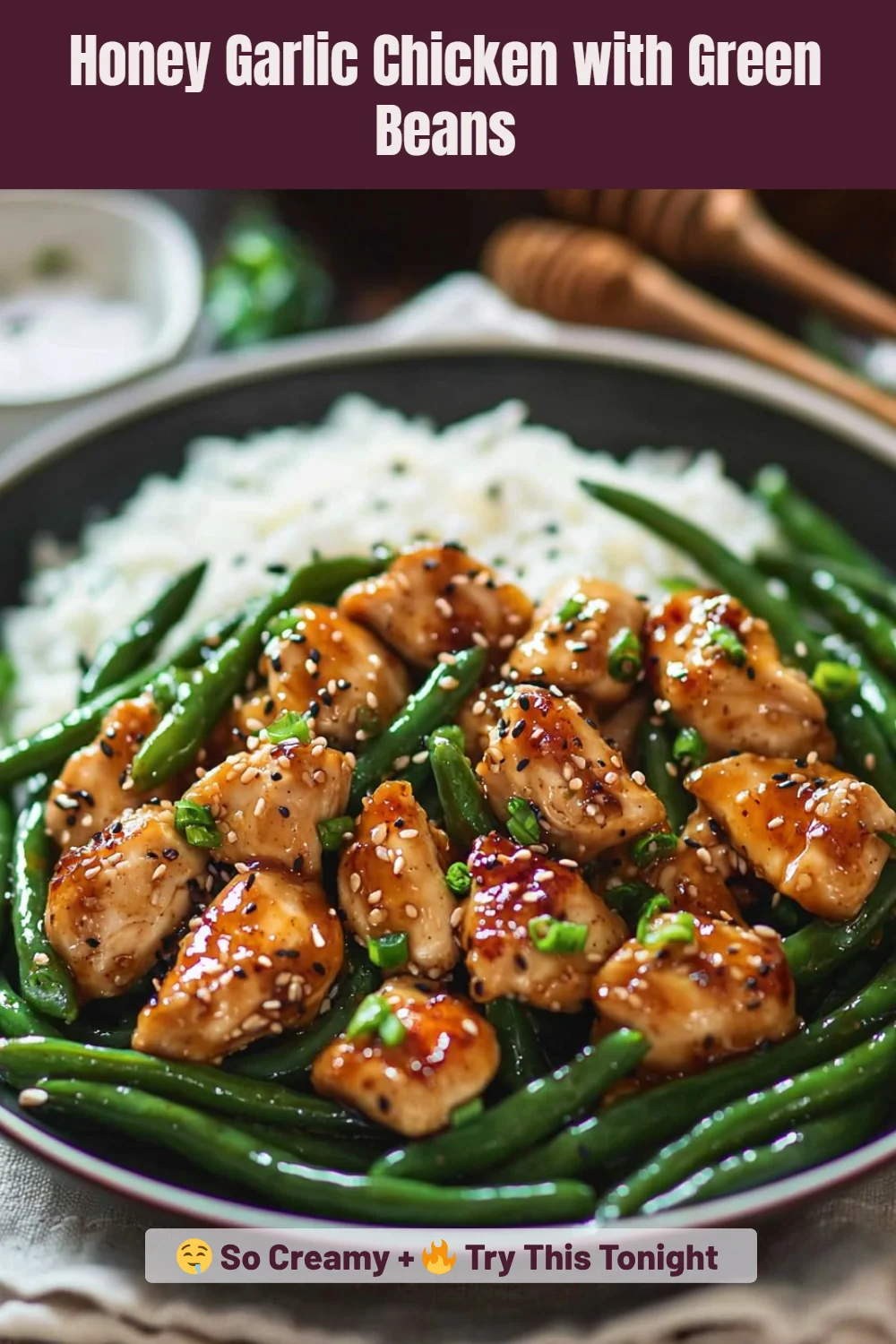 Honey Garlic Chicken with Green Beans