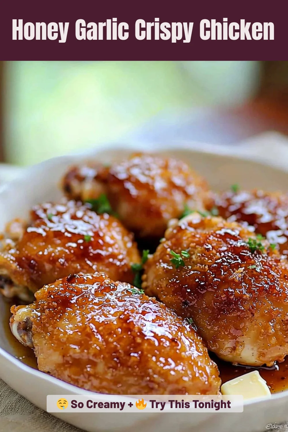 Honey Garlic Crispy Chicken