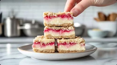 Keto Rhubarb Custard Bars