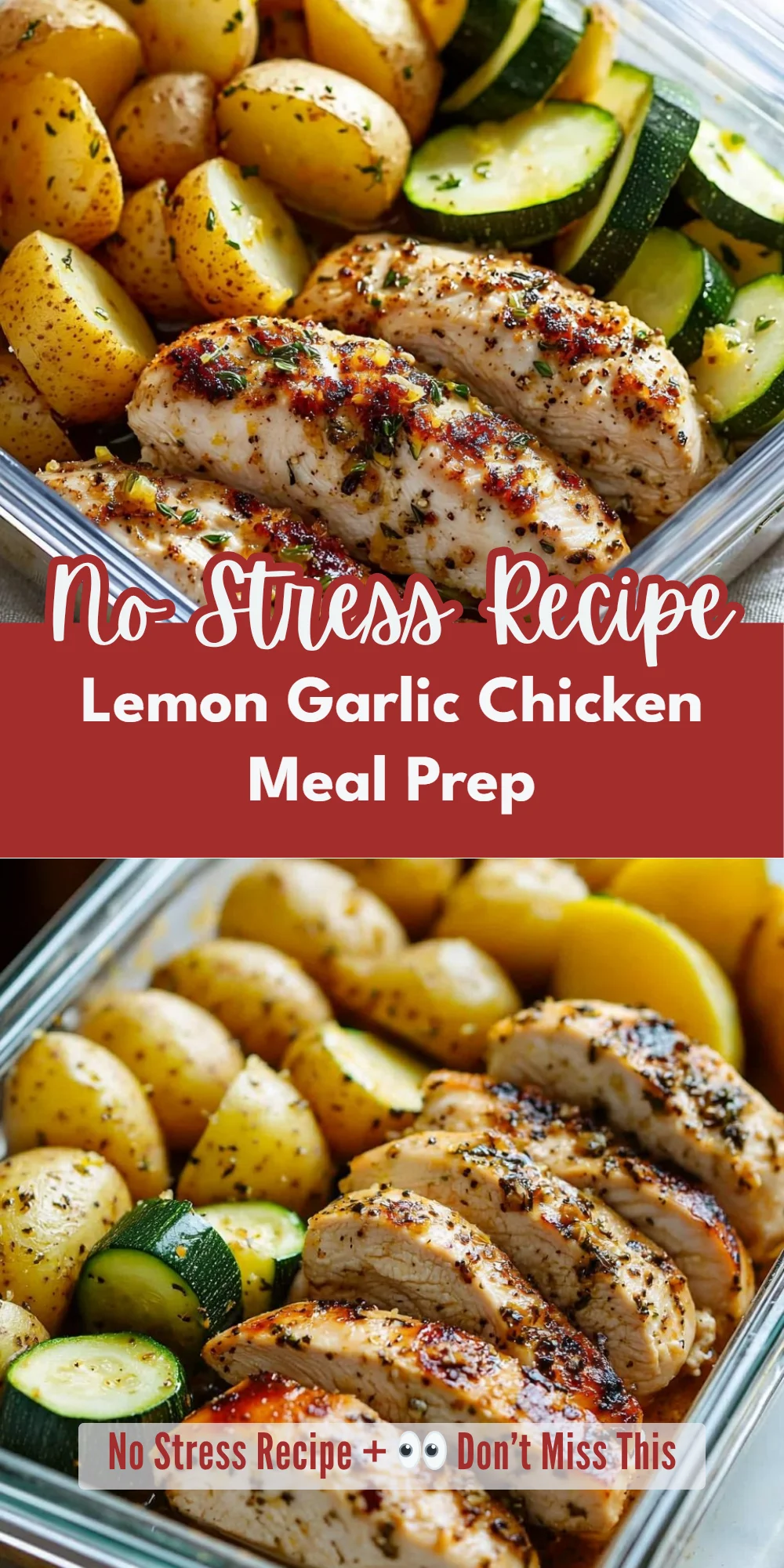 Lemon Garlic Chicken Meal Prep