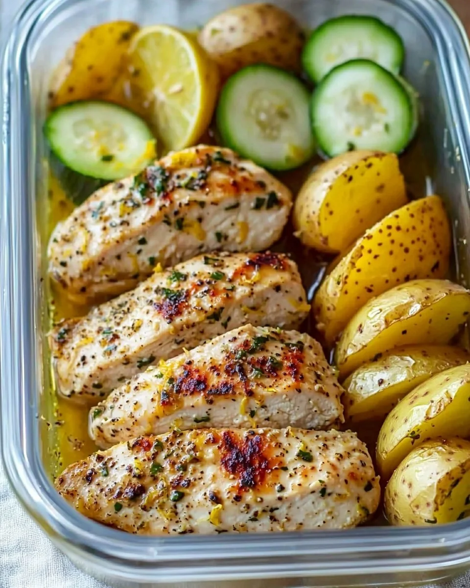 Lemon Garlic Chicken Meal Prep