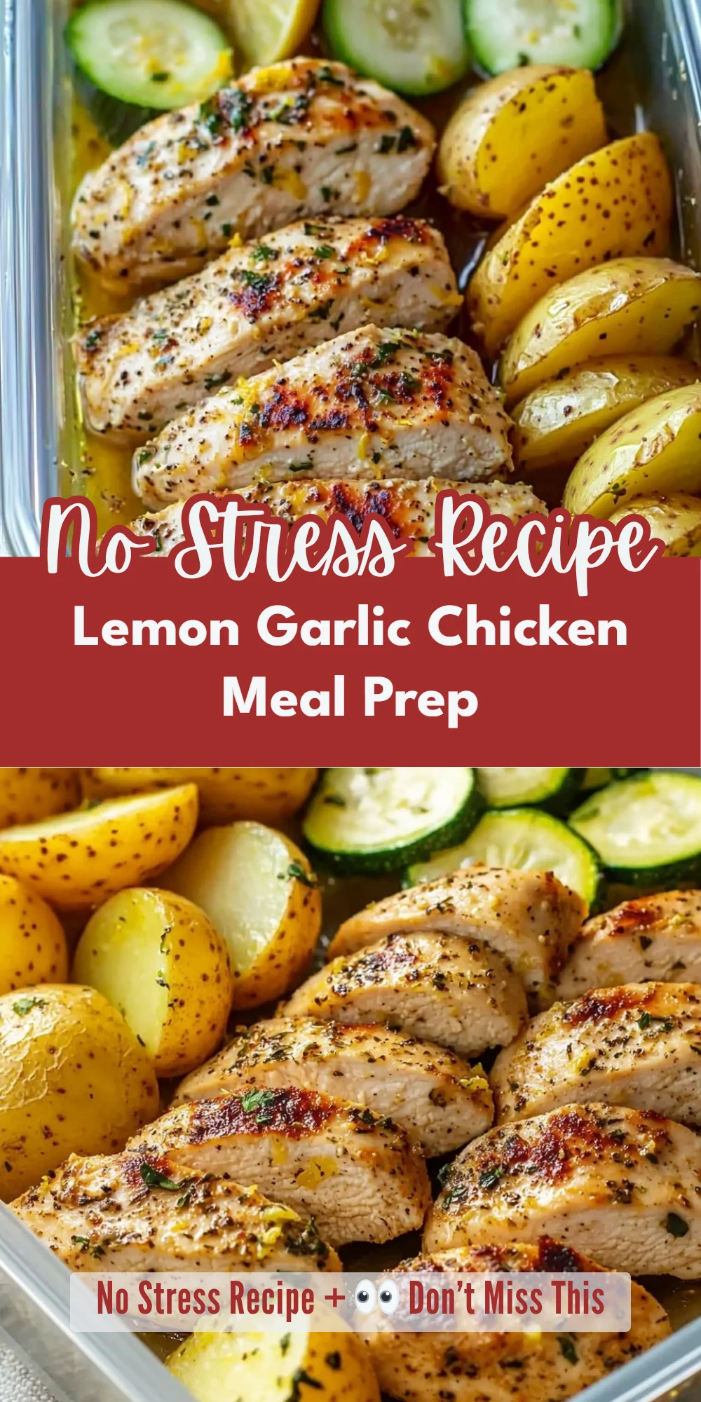 Lemon Garlic Chicken Meal Prep