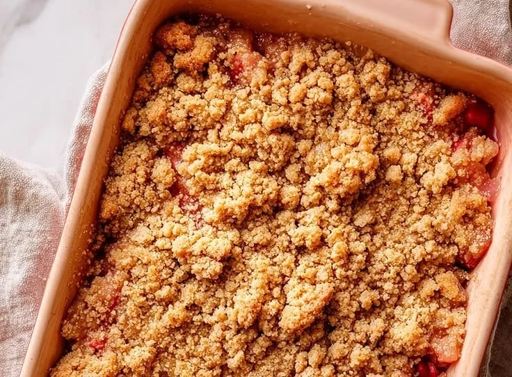 Low-Carb Rhubarb Crisp