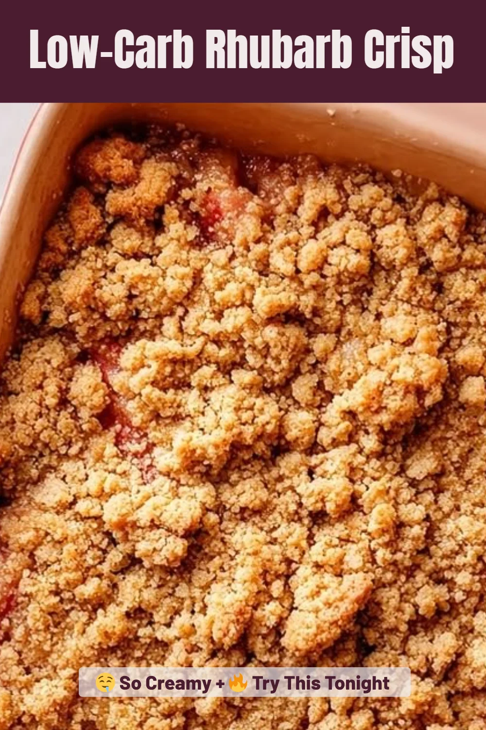 Low-Carb Rhubarb Crisp