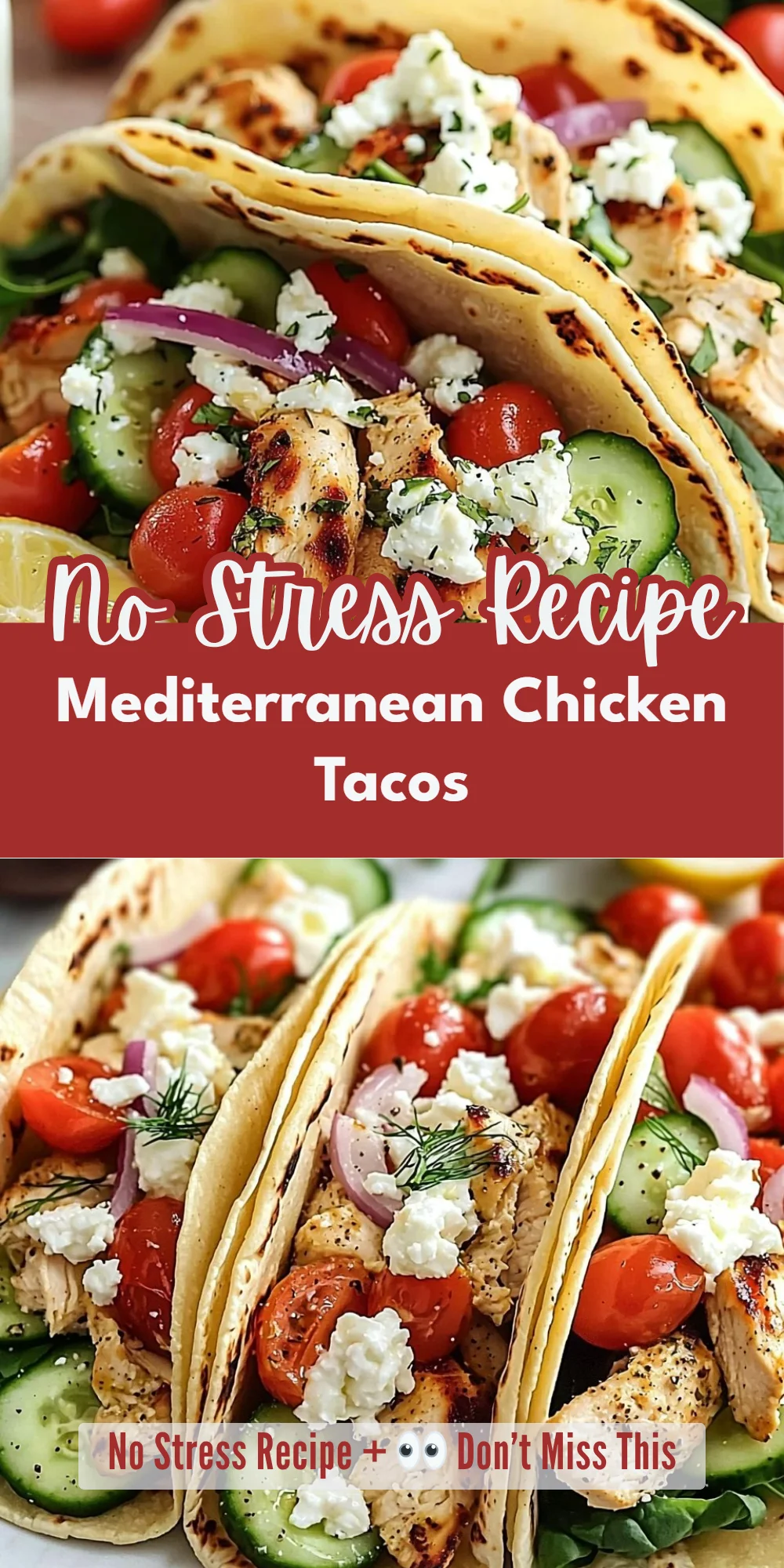 Mediterranean Chicken Tacos