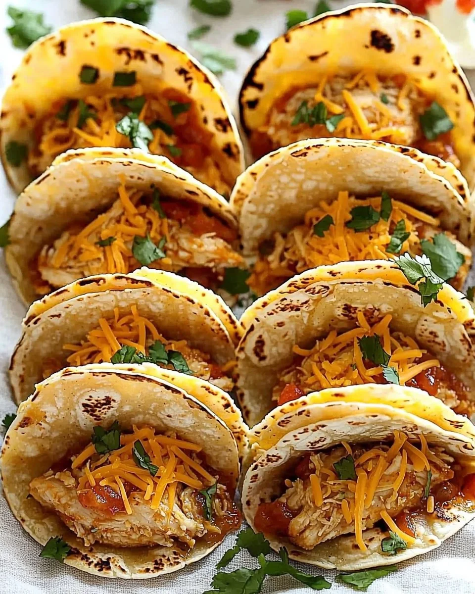 Mini Baked Chicken Tacos