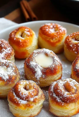 Delicious mini cinnamon roll bites topped with icing, perfect for a sweet snack.