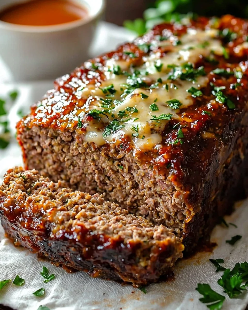 Mouthwatering Garlic Parmesan Meatloaf Recipe – Easy Comfort Food Dinner Idea