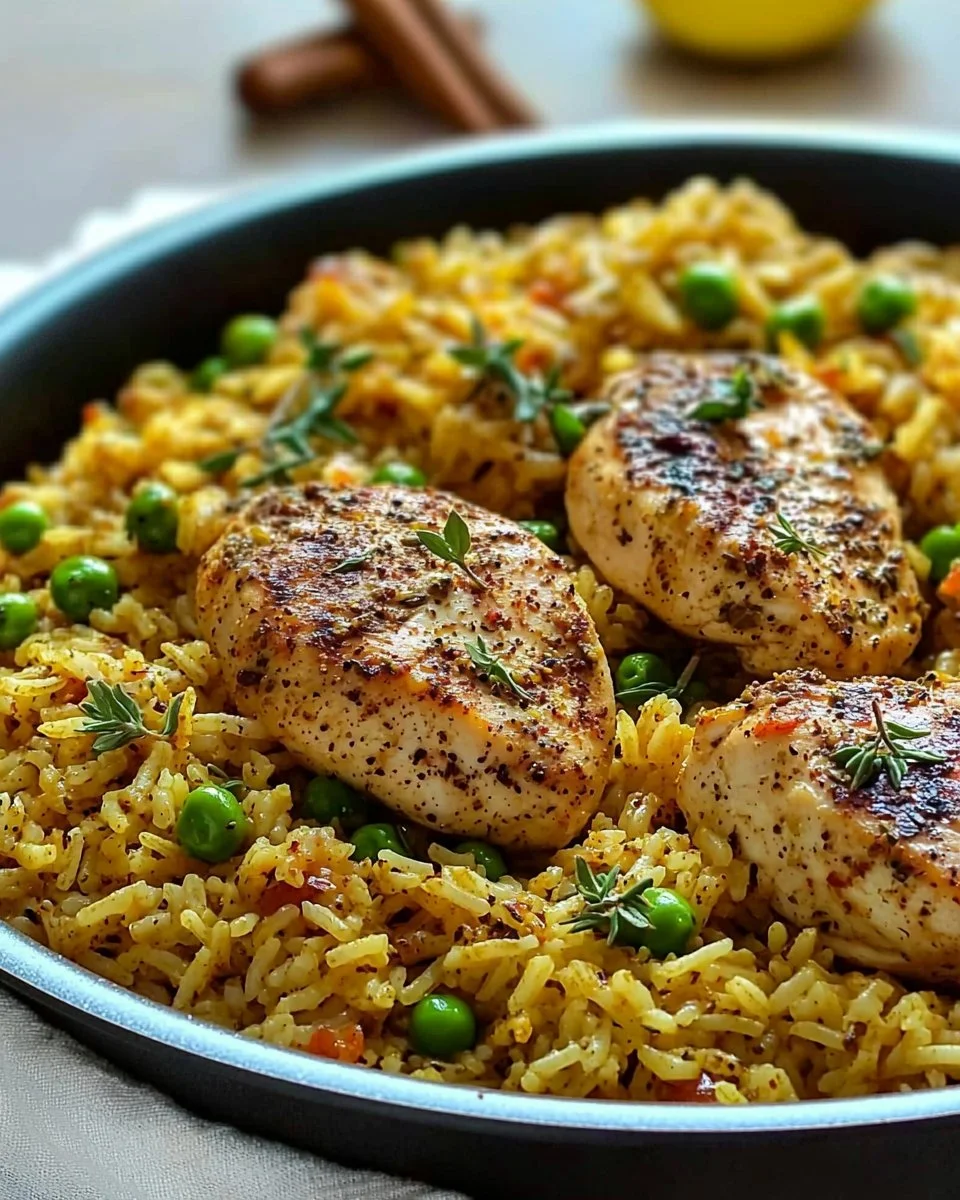 One Pan Mediterranean Chicken And Rice