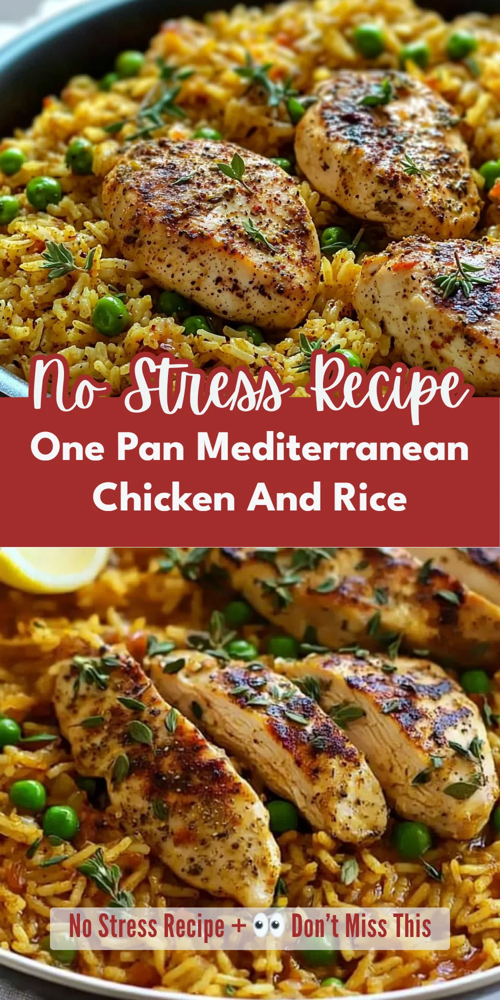 One Pan Mediterranean Chicken And Rice