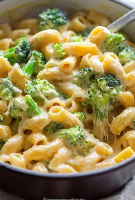 Creamy One Pot Healthy Broccoli Mac and Cheese dish served in a bowl.