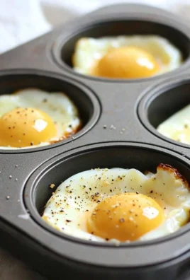 Oven baked eggs in muffin tin – a healthy breakfast option