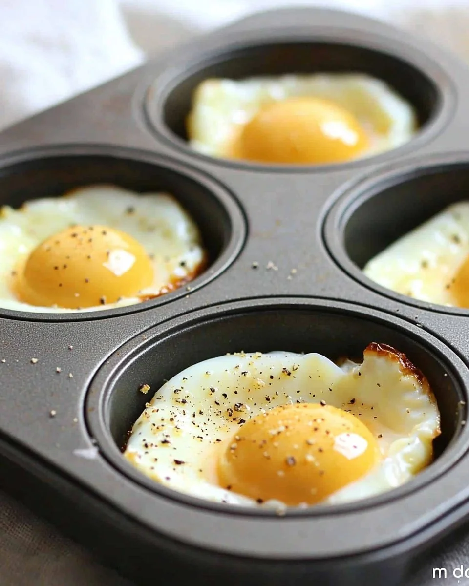 Oven baked eggs in muffin tin – a healthy breakfast option