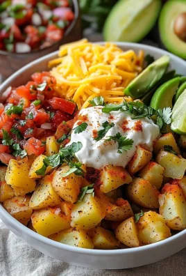 Delicious quick potato taco bowl for healthy meal prep