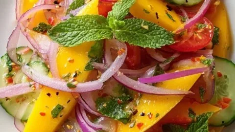 Refreshing Mango Salad Recipe with Lime Dressing