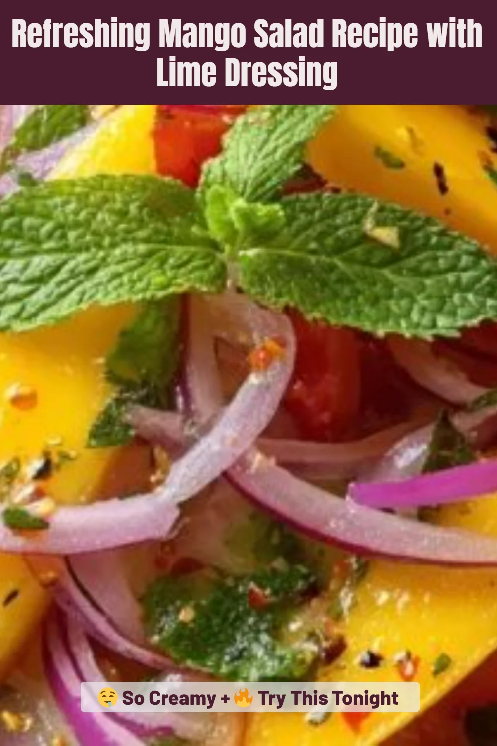 Refreshing Mango Salad Recipe with Lime Dressing