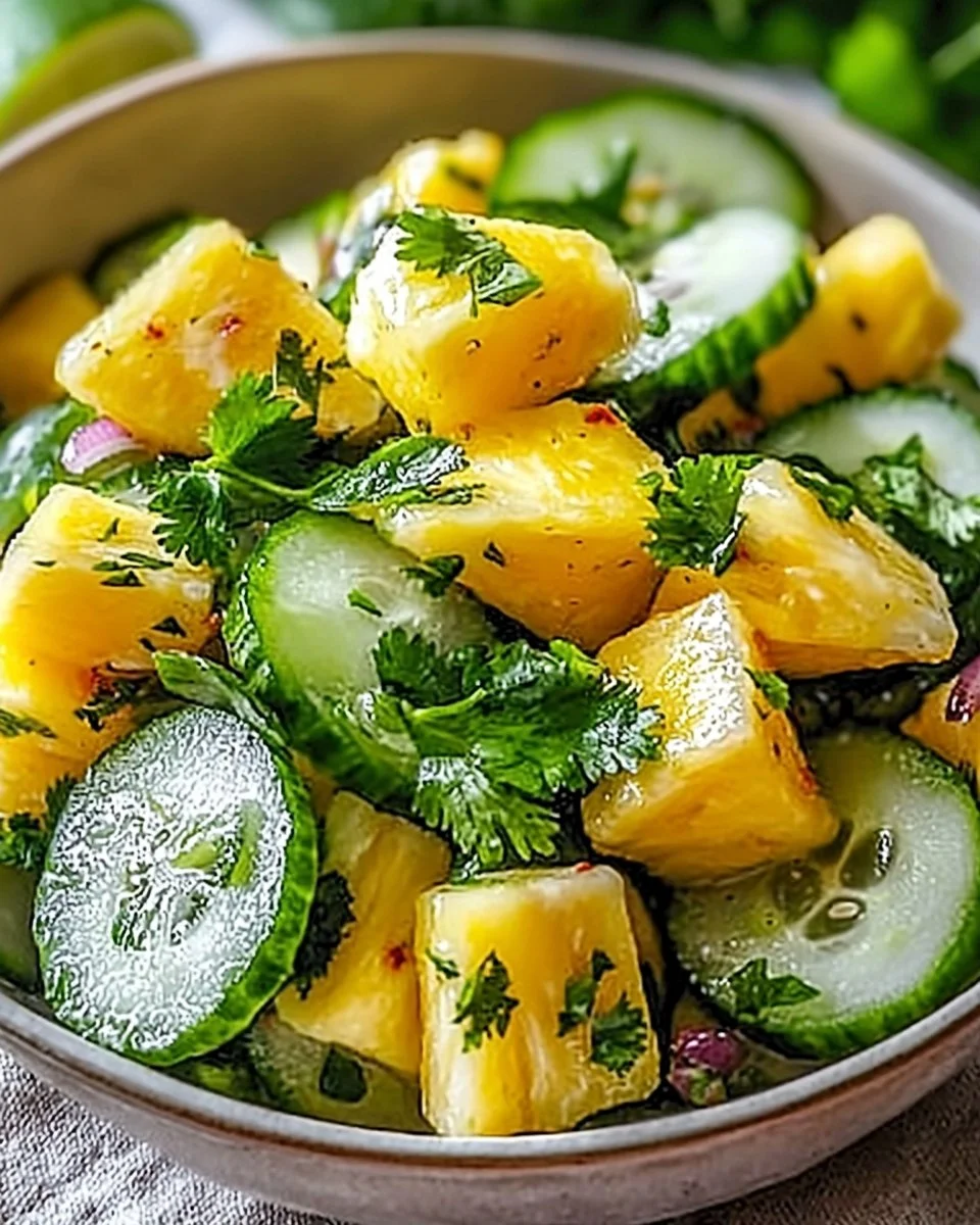 Refreshing Pineapple Cucumber Salad for a Tropical Twist