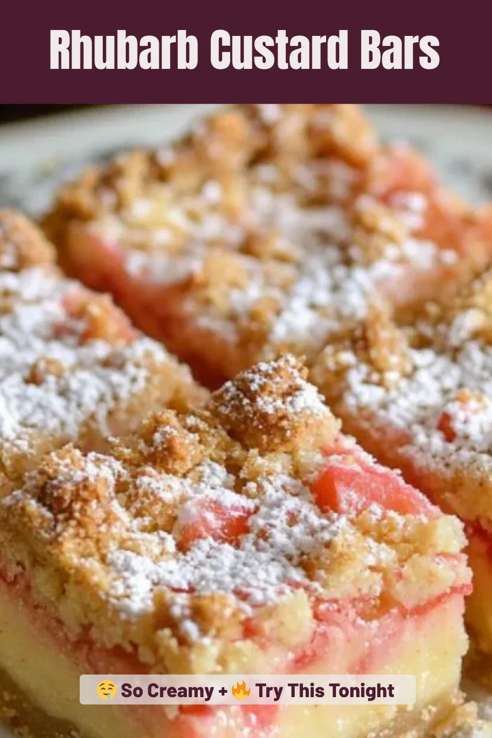Rhubarb Custard Bars