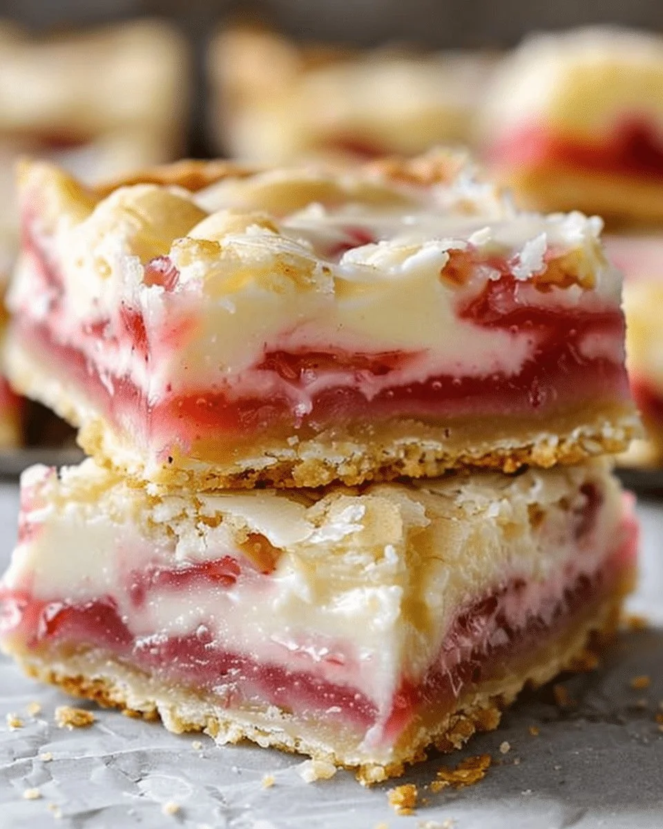 Rhubarb Custard Bars