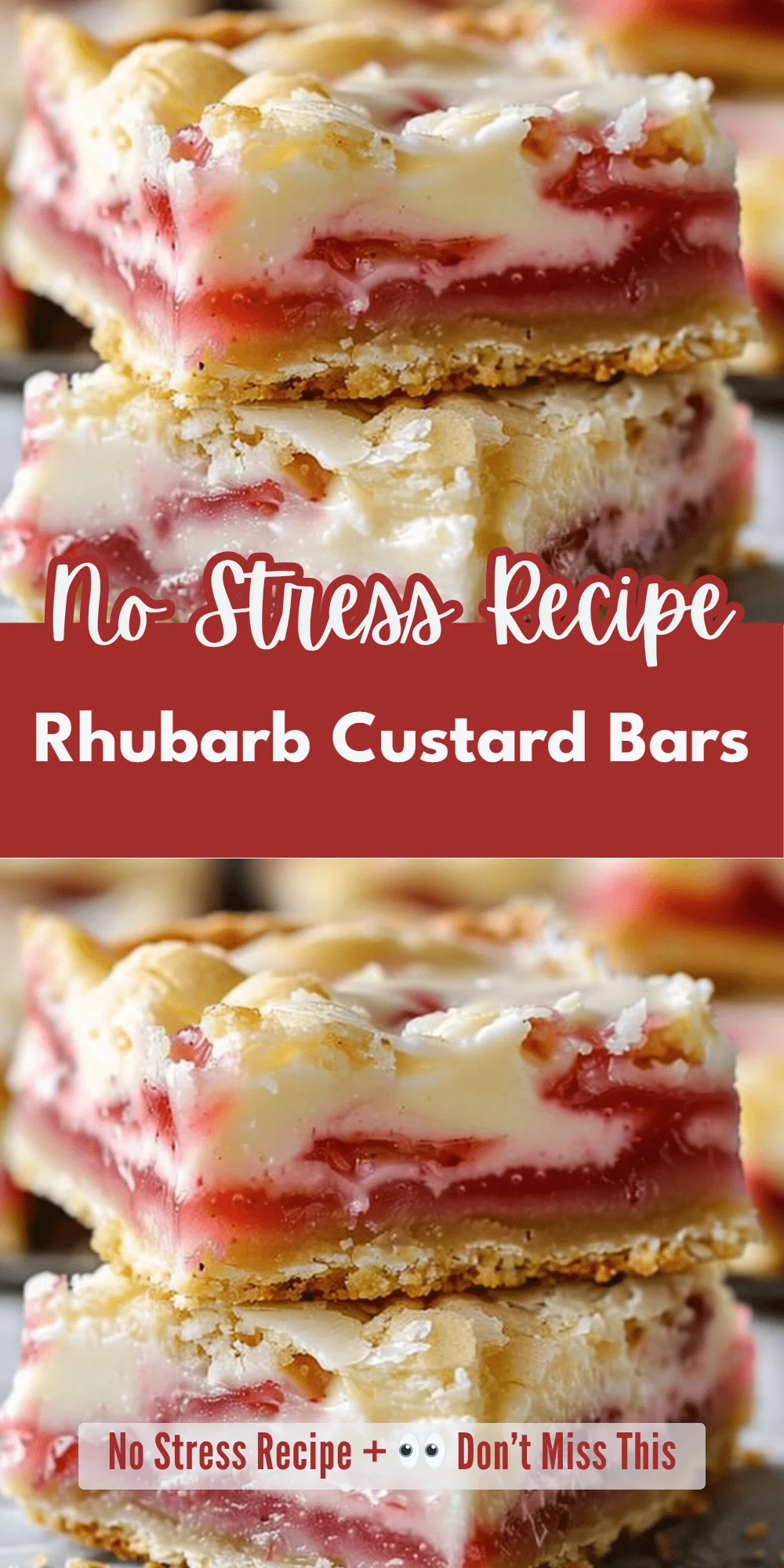 Rhubarb Custard Bars