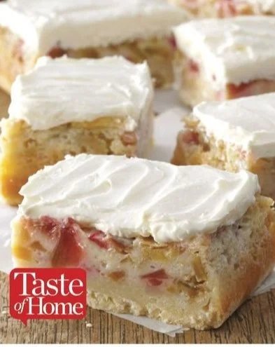 Rhubarb Custard Bars