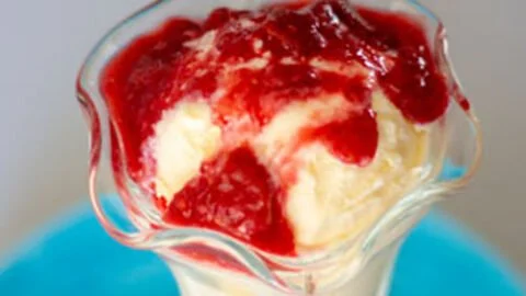 Rhubarb Raspberry Dessert Sauce