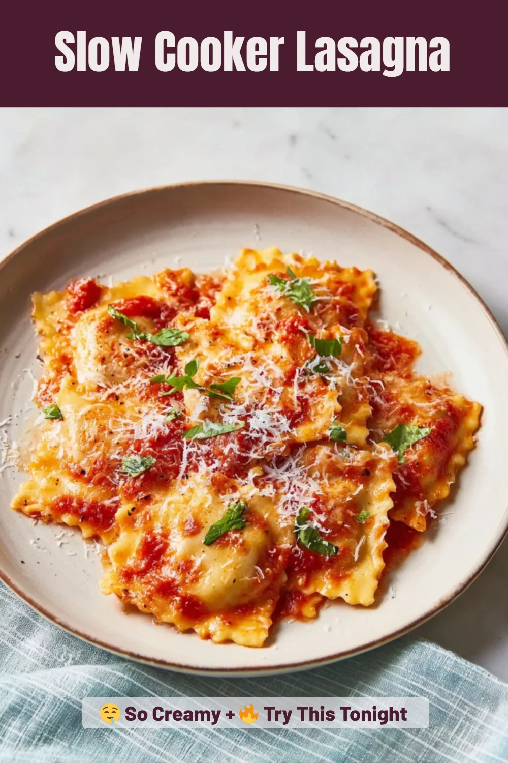 Slow Cooker Lasagna