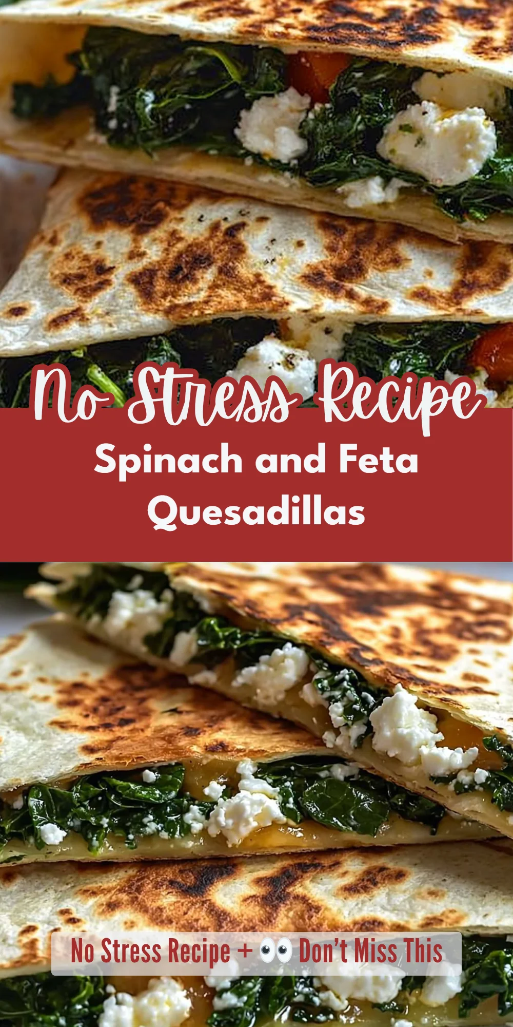Spinach and Feta Quesadillas