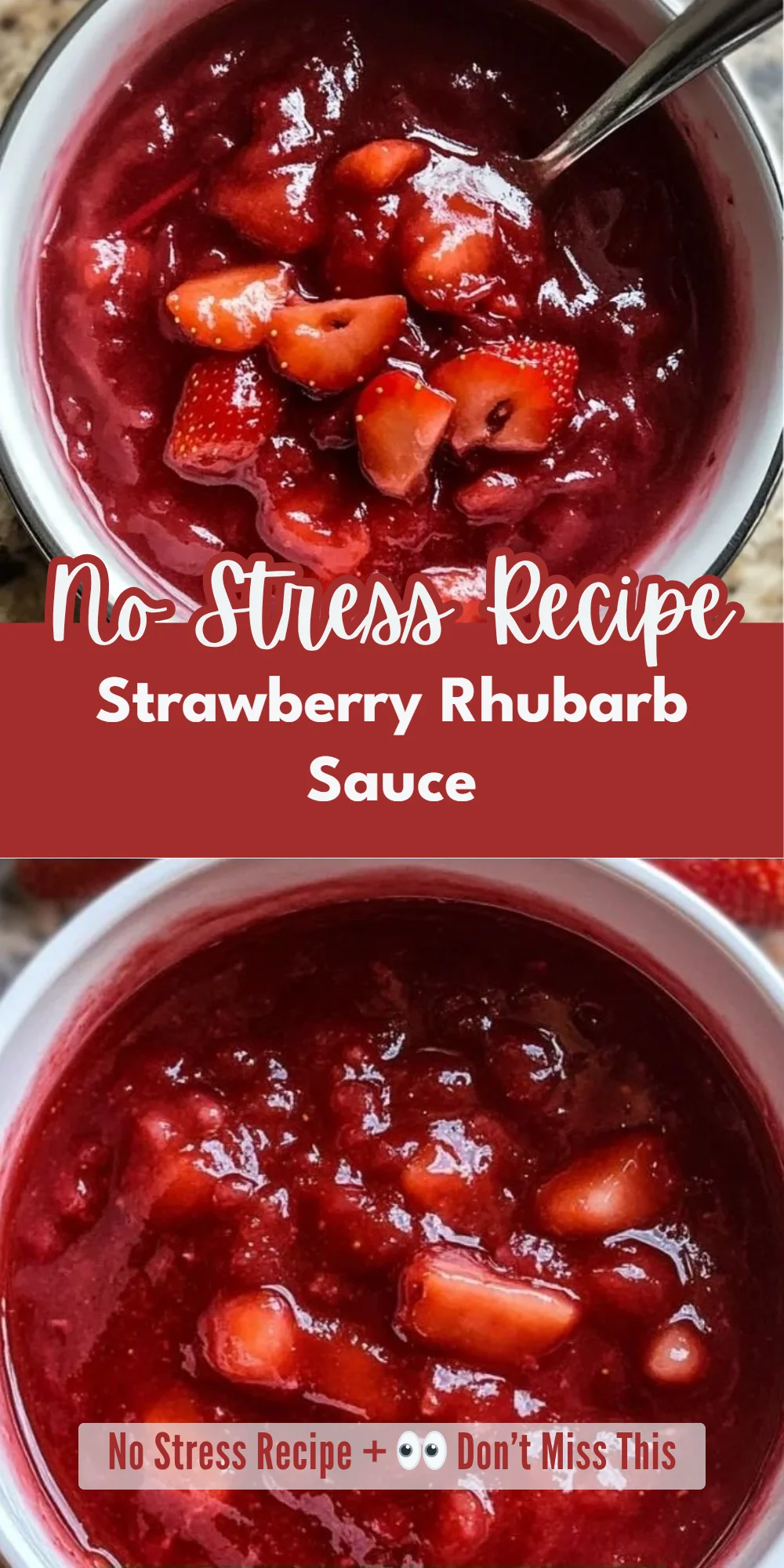 Strawberry Rhubarb Sauce