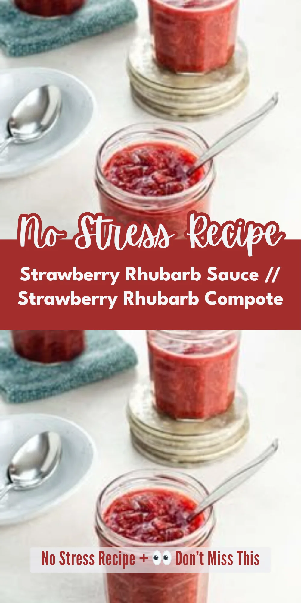 Strawberry Rhubarb Sauce // Strawberry Rhubarb Compote
