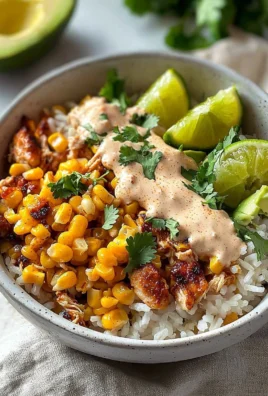 Delicious Street Corn Chicken Rice Bowls with vibrant ingredients
